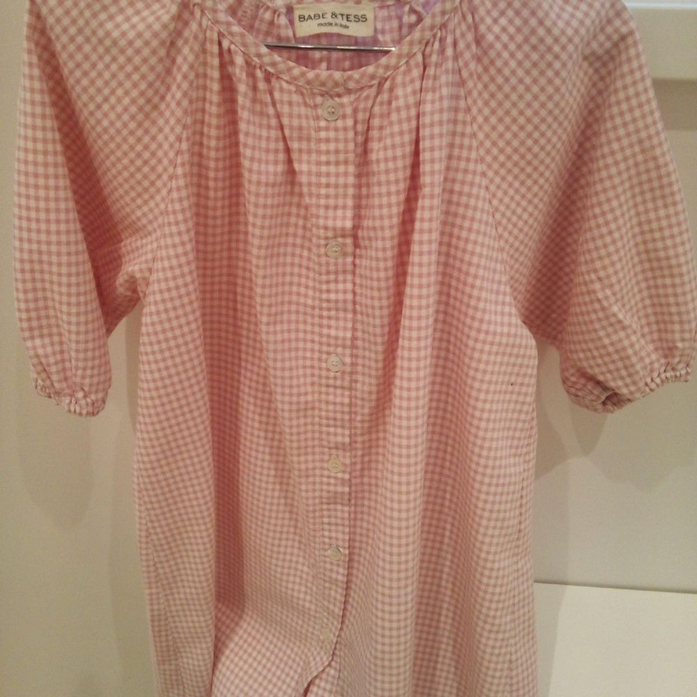 Pink Gingham Kids Dress
